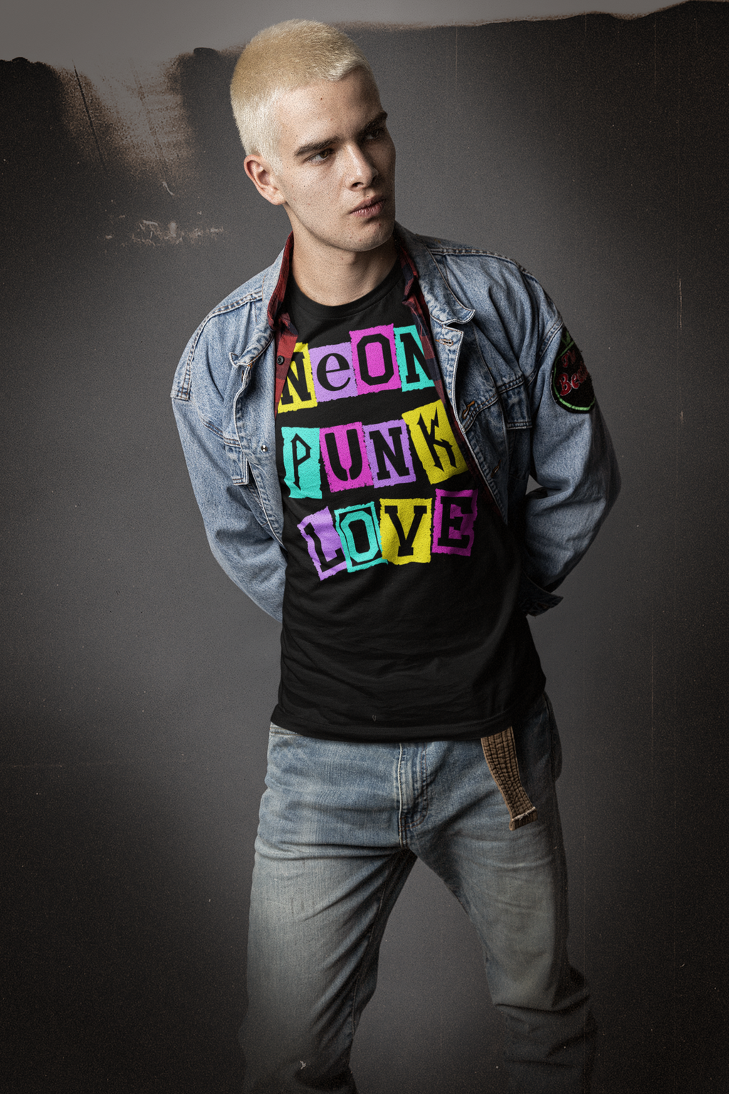 Neon Punk Love Graphic Tee | Colorful Punk-Inspired Unisex Shirt