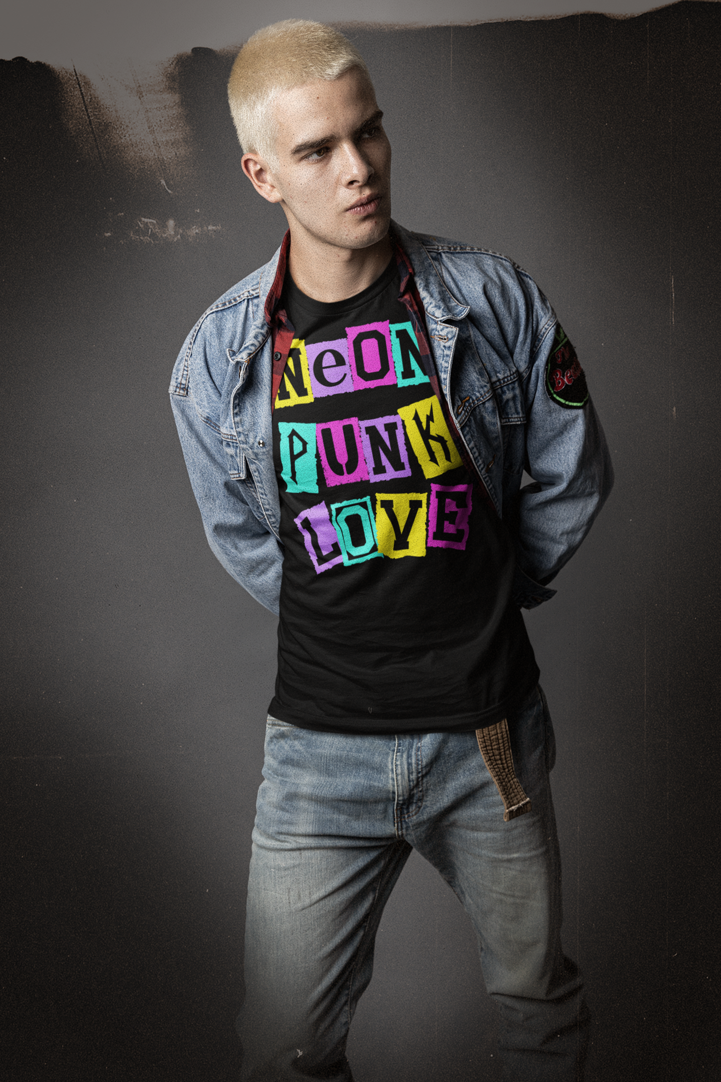 Neon Punk Love Graphic Tee | Colorful Punk-Inspired Unisex Shirt