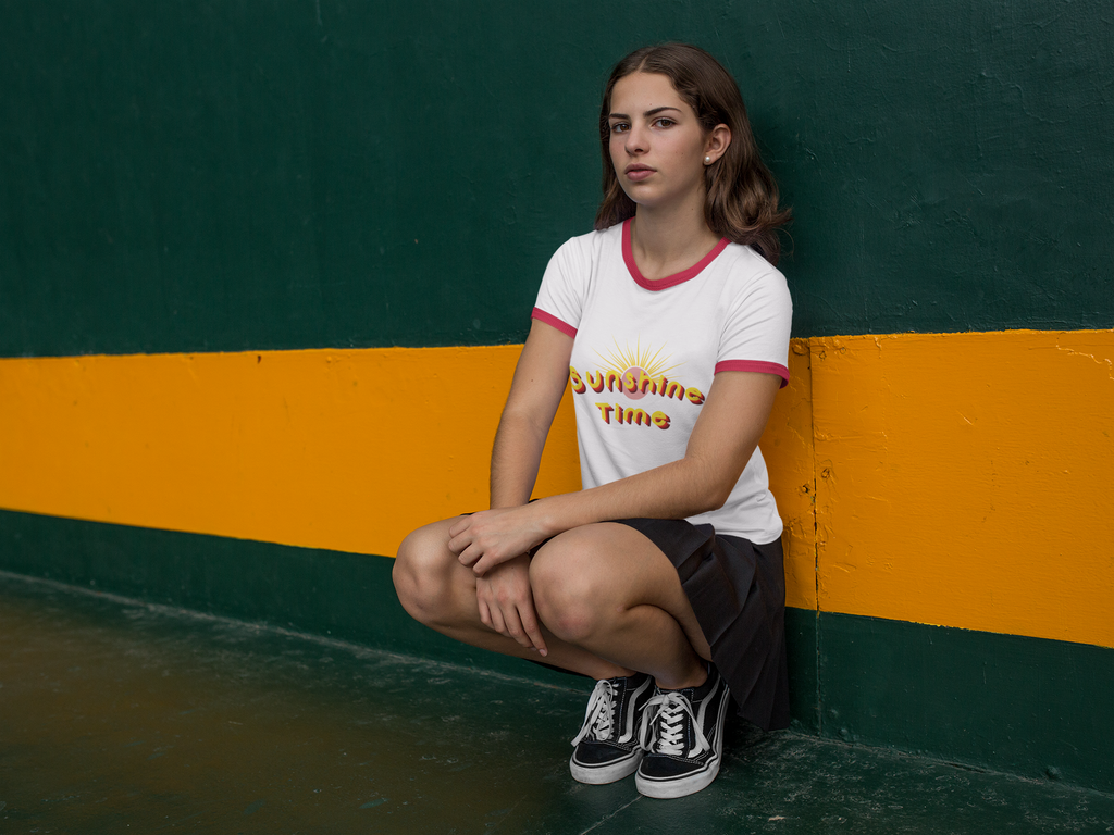 Sunshine Time Ringer T-Shirt